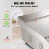 VEVOR Commercial Electric Griddle, 21", 1600W Countertop Flat Top Grill, Stainless Steel Teppanyaki Grill, 122-572 degree Fahrenheit Adjustable Temp C