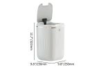 Automatic Touchless Motion Sensor Trash Can White Smart Garbage Can for Bathroom Kitchen