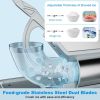 300W Commercial Ice Crusher with Dual Blades and Safety Switch