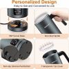 BIZEWO Milk Frother Electric, Coffee Frother, Warm and Cold Milk Foamer, 4 IN 1 Automatic Milk Warmer Stainless Steel with Touch Screen, Frother for C