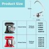 IAGREEA Baking Stainless Steel Dough Hook Attachment for KitchenAid 4.5-5 Quart Tilt-Head Stand Mixer, Polished Metal Kneading Hook Accessories for Ba