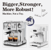 W1002P292436  1350W Semi-automatic Coffee Machine 20Bar Professional Concentrated Coffee Maker with Milk Foamer, Single Shot and Double Shot, Compatib