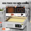 VEVOR Commercial Electric Griddle, 1700W Countertop Flat Top Grill, 122°F-572 °F Adjustable Temp, 17.72 x 11.81 x 0.39in Stainless Steel Griddle Grill