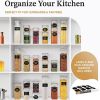 24 Pack Airtight Food Storage Container Set Clear Plastic Kitchen and Pantry Organization Canisters with Durable Lids for Cereal, Dry Food Flour & Sug