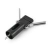 Winged Corkscrew with Chrome Plated Finish – Soft Grip, Black, Dishwasher Safe, Durable Cast Construction