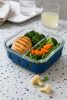 Glass Prep & Store Set with Silicone Grip 8 PCS Storage Set
