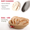 Sourdough Starter Kit – 24oz Starter Jar, 2 Cotton Rope Banneton Proofing Baskets, Magnetic Bread Lame for Scoring – Gift for Bakers & Complete Sourdo