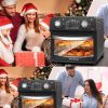 Plum Chef Air Fryer, 13QT Multifunctional Convection Toaster Oven Air Fryer Combo, 360° Hot Air Circulation for Healthy Oil-Free Cooking, Adjustable T
