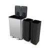 2 x 8 Gal Dual Compartment Trash Can Kitchen Trash Can