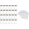 High Borosilicate Glass Spice Jar with Label and Bamboo Lid (24 x 8 Ounces), Spice Container with 72 Printed Labels and 20 Handwritten Labels, Empty S