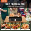 VEVOR Commercial Griddle, 16.9" Heavy Duty Manual Flat Top Griddle, Countertop Gas Grill with Non-Stick Cooking Plate, Steel LPG Gas Griddle, 1-Burner