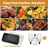 Smokeless Indoor Electric Grill with Removable Non-Stick Plate, 1500W Portable BBQ Griddle, Dishwasher Safe, Hot Pot Cooking, Kitchen Essential, Perfe