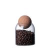1 SET Storage ball jar, glass tea jar, minimalist cork jar, sealed candy jar, storage jar, coffee jar, dry food storage jar, coffee storage container