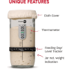 Sourdough Starter Kit – 24oz Starter Jar, 2 Cotton Rope Banneton Proofing Baskets, Magnetic Bread Lame for Scoring – Gift for Bakers & Complete Sourdo