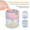 Mini Electric Garlic Chopper Ginger Chopper with 8.45OZ Capacity Cordless Garlic Mincer Food Chopper