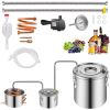 Moonshine Still Water Alcohol Distiller 3Gal w/Thumper Keg & 8W Water Pump