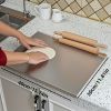 Stainless Steel Cutting Board for Kitchen - Large 304 Chopping Boards with Lid and Non-Slip Pad for Countertop, Suitable for Meat Vegetables Bread and