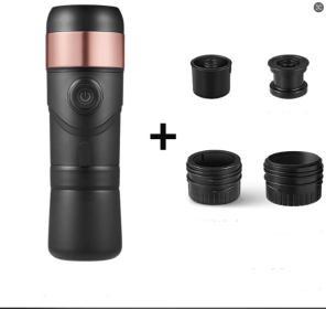 PSNKB90B+  Portable electric coffee machine with heating function, car capsule coffee 12V charging (USB dual magnetic suction), NS capsule /DG capsule (PSNKB90B: PSNKB90B)