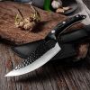 Butcher butcher for meat and bone with small scimitar(USPS Shipping)