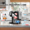 PSH2B-BK (ST514K) 5-in-1 automatic espresso machine with water level line, capsule coffee machine 19Bar hot and cold extract French Mocha Italian 600L