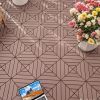 11.81"x11.81"x0.79"Grey & Brown Colors - Stylish Interlocking Flooring