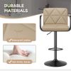 The back of the bar counter chair is equipped with a height-adjustable pull rod, which can be adapted to bars or islands of different heights, and is