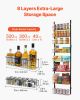 8-Tier Over the Door Pantry Organizer Hanging Storage Rack Adjustable Kitchen