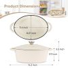 Cast iron soup POTS are suitable for various tools, such as ceramic, gas, induction cookers or barbecue grills. It can be used for cooking, baking and
