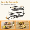 Fruit Basket Bowl Kitchen Countertop Storage Stand Holder