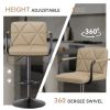 The back of the bar counter chair is equipped with a height-adjustable pull rod, which can be adapted to bars or islands of different heights, and is