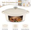 Cast iron soup POTS are suitable for various tools, such as ceramic, gas, induction cookers or barbecue grills. It can be used for cooking, baking and