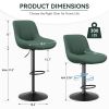 Bar Stools Set of 2, Kitchen Swivel Counter Barstool Adjustable Height Island Bar Chairs Modern Stools