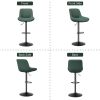Bar Stools Set of 2, Kitchen Swivel Counter Barstool Adjustable Height Island Bar Chairs Modern Stools