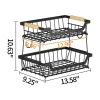 Fruit Basket Bowl Kitchen Countertop Storage Stand Holder
